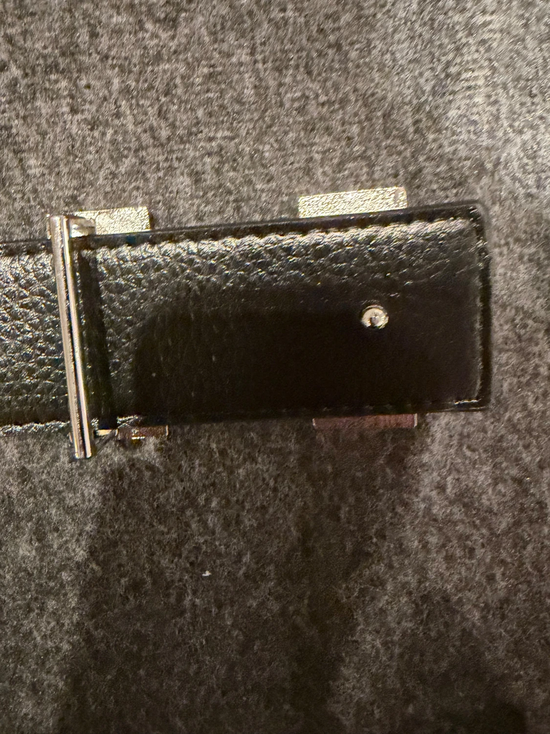 Svart  skärp med H-spänne - 5