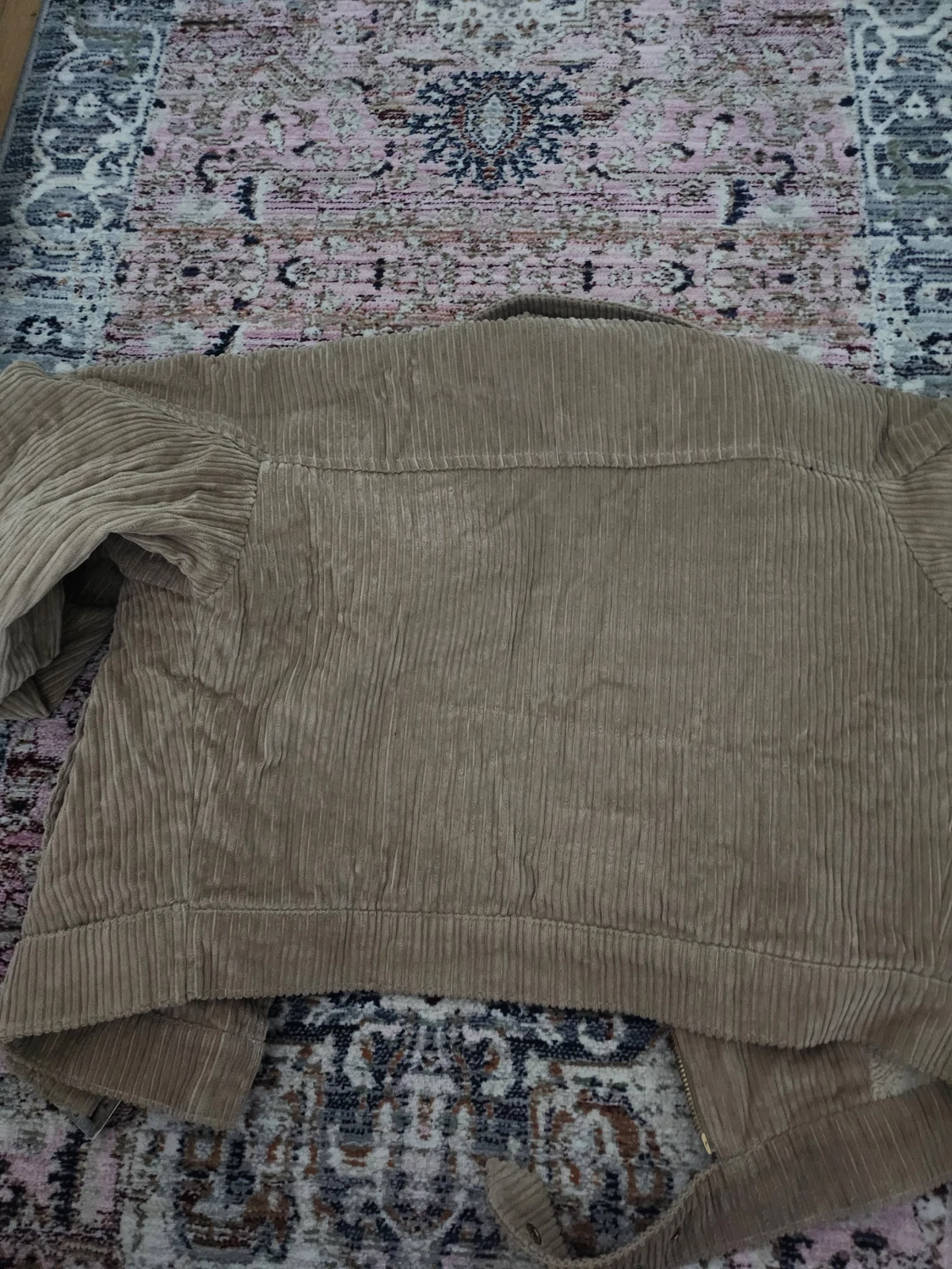 Beige manchester teddyjacka - 3