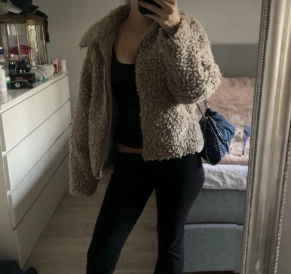 Beige teddyjacka - 2