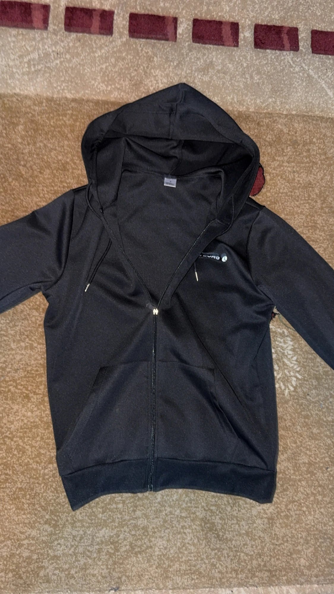 Svart hoodie med dragkedja Björn Borg - 2