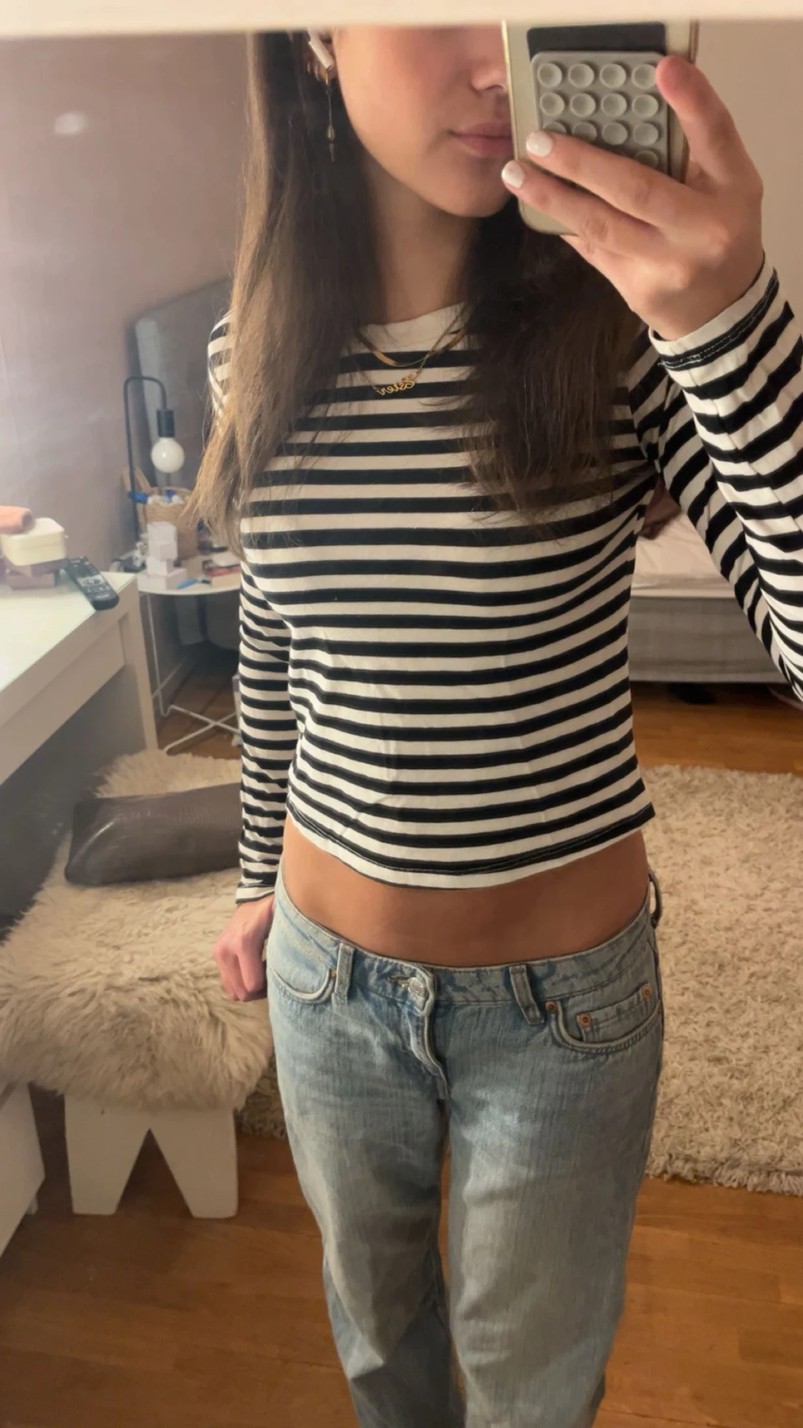 Svartvit randig topp  - 2