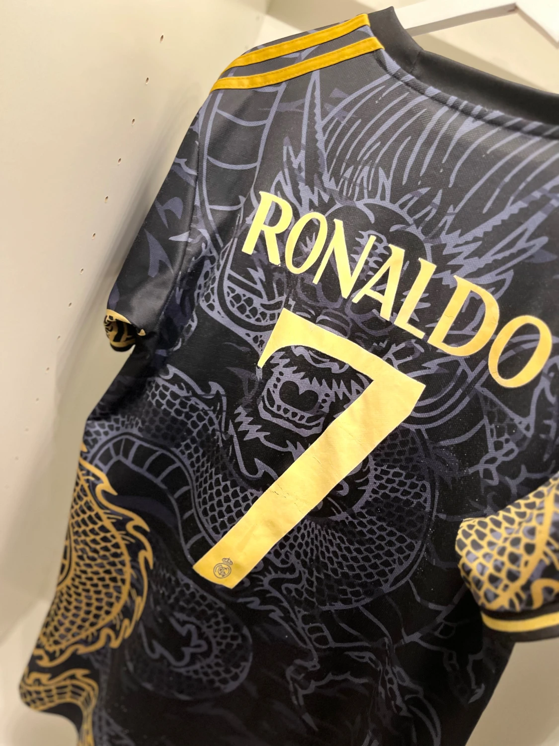 Real Madrid Ronaldo draktröja svart/guld - 1