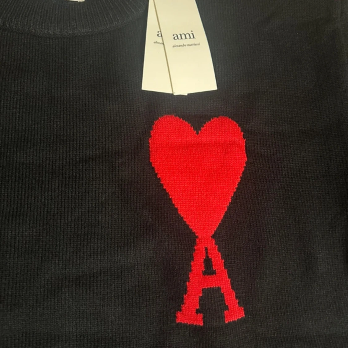 Svart stickad tröja från Ami - 1