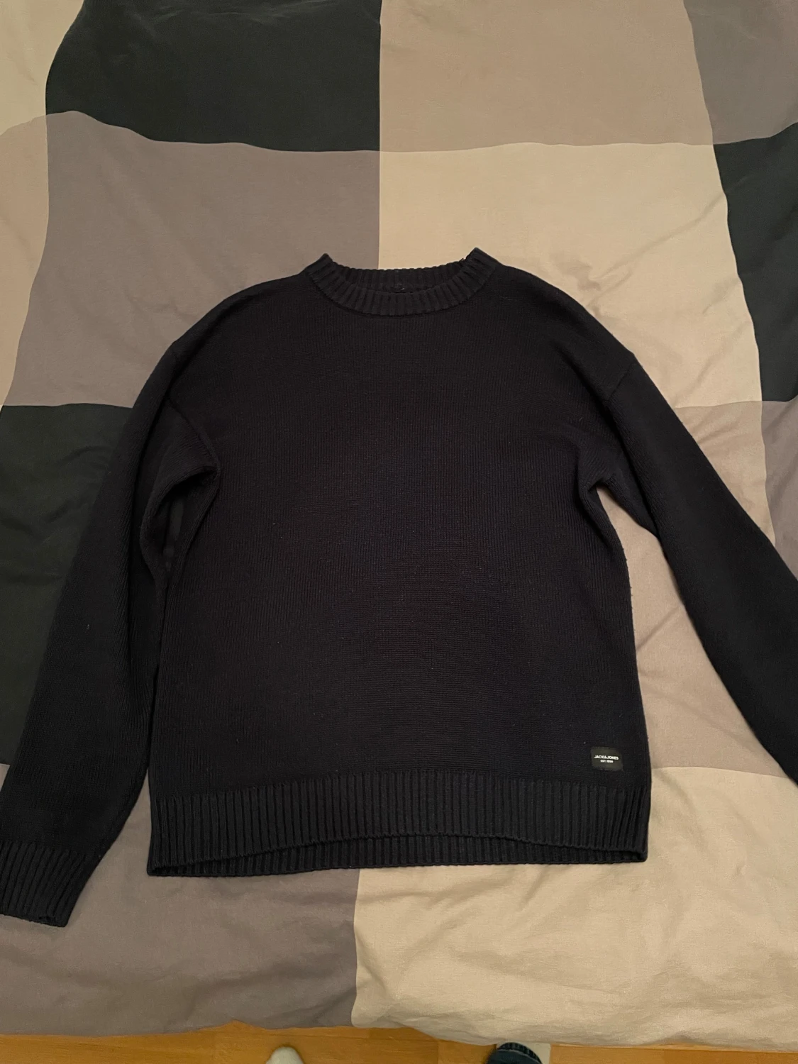 Mörkblå stickad tröja Jack & Jones - 2