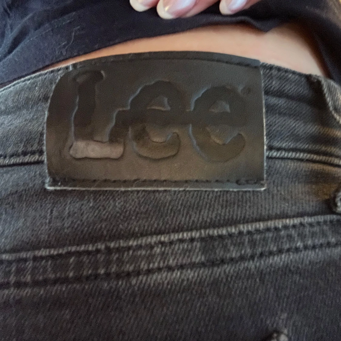 Svarta bootcut jeans från Lee - 2