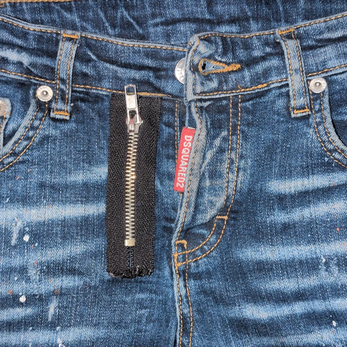 Dsquared2 skinny jeans med dragkedja - 1