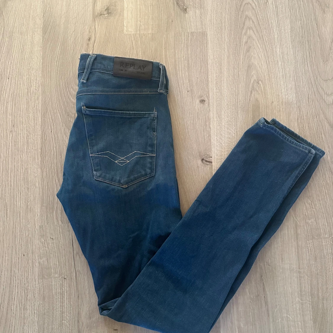 Blå Replay hyperflex jeans  - 1