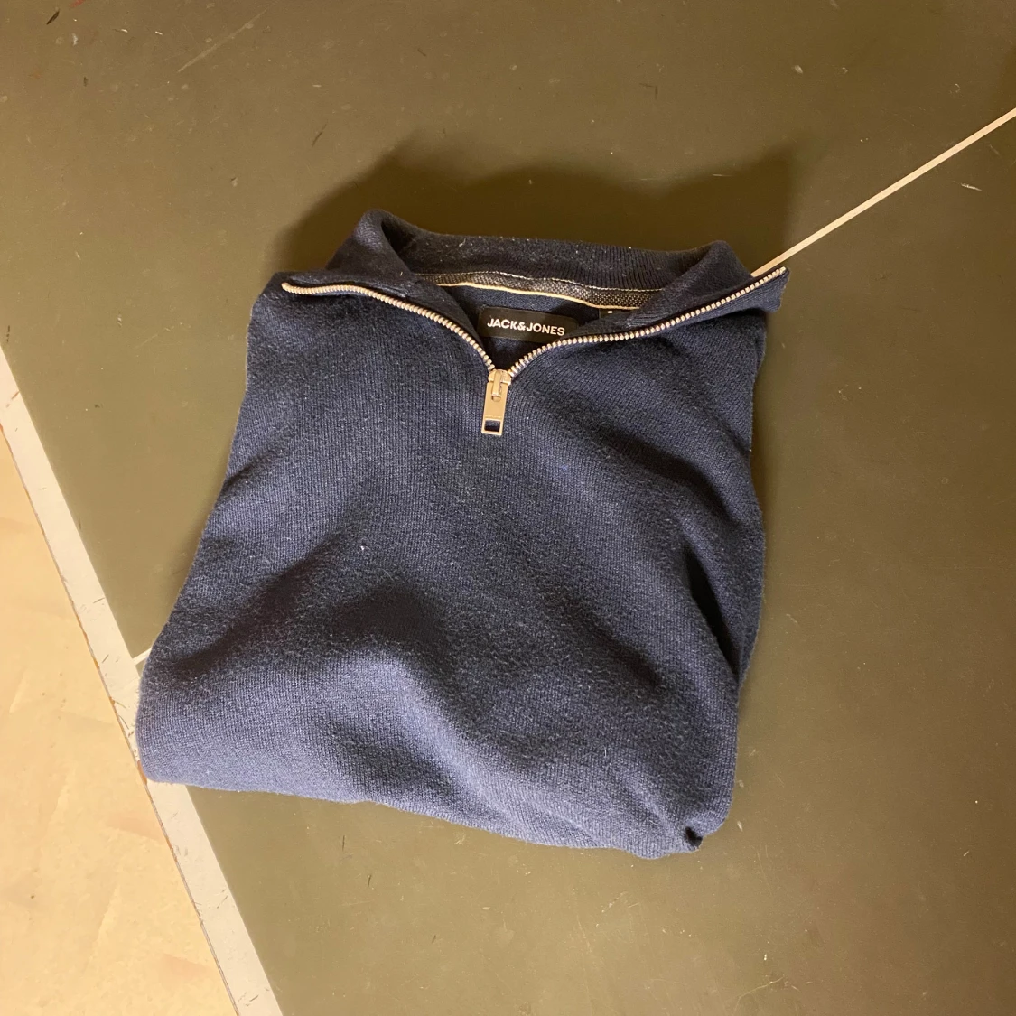 Mörkblå half zip tröja Jack & Jones - 1