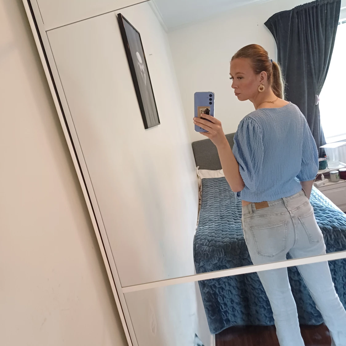 Blå blus från Monki - 3