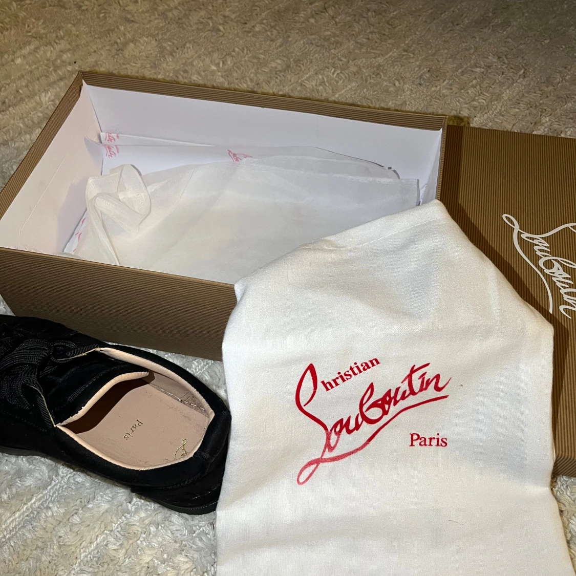 Christian Louboutin svarta sneakers - 3