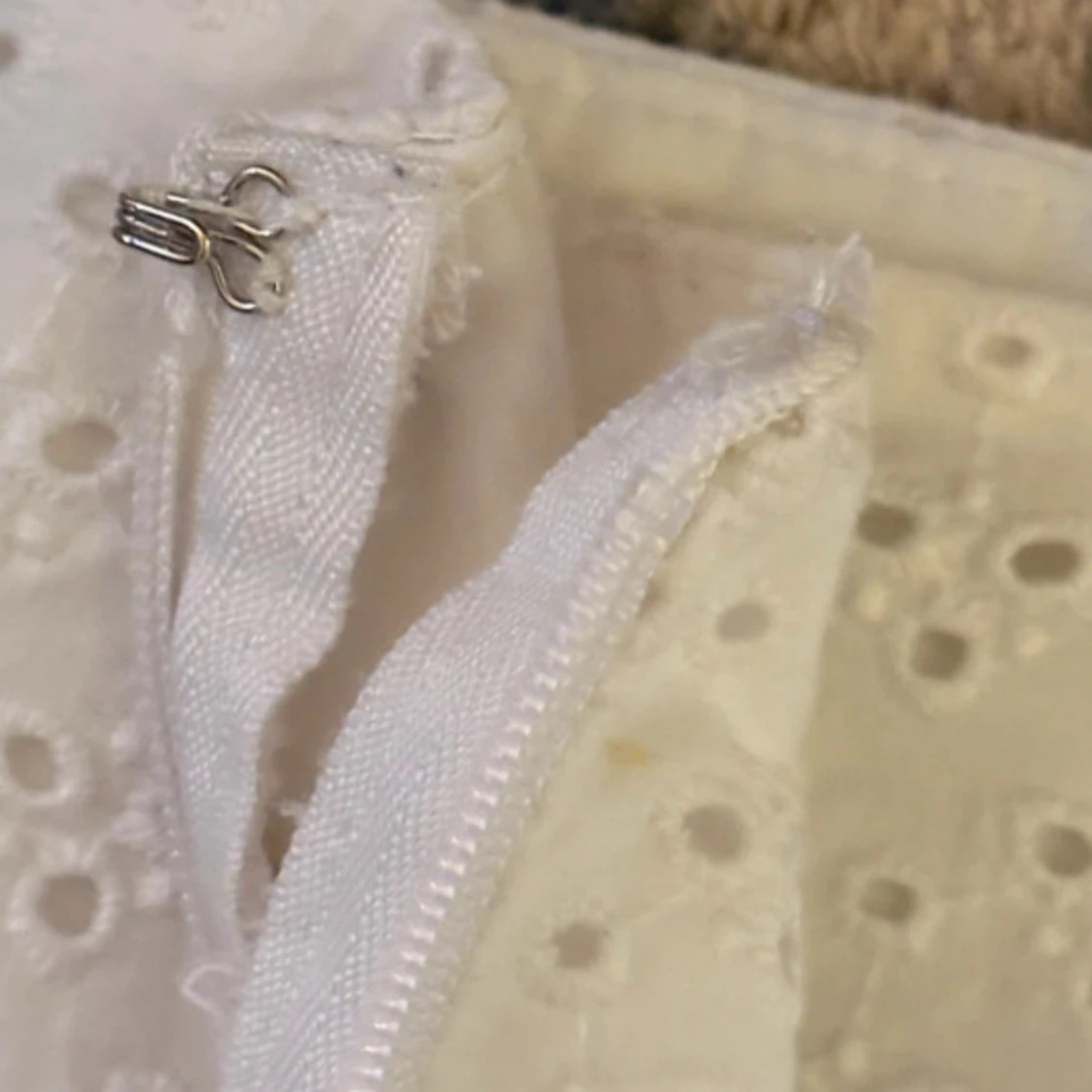 Vit volangkjol från H&M i bomull - 4