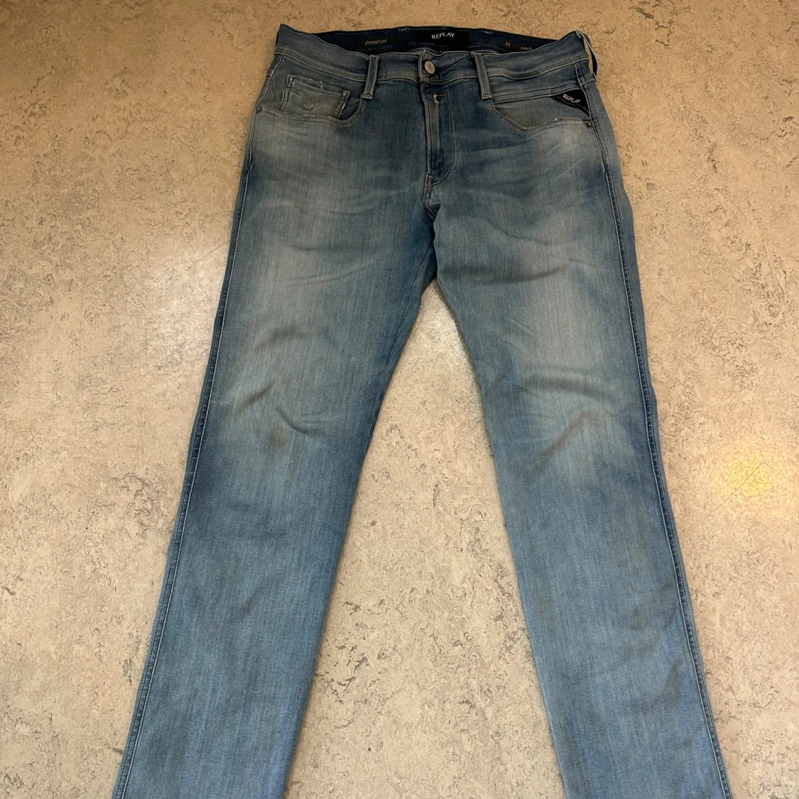 Ljusblå Replay Anbass jeans - 3
