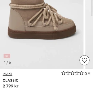 Beige boots från Inuikii med snörning - Helt nya inuikkis användes ute en gång, säljer för de tyvärr är försmå😓😓😓