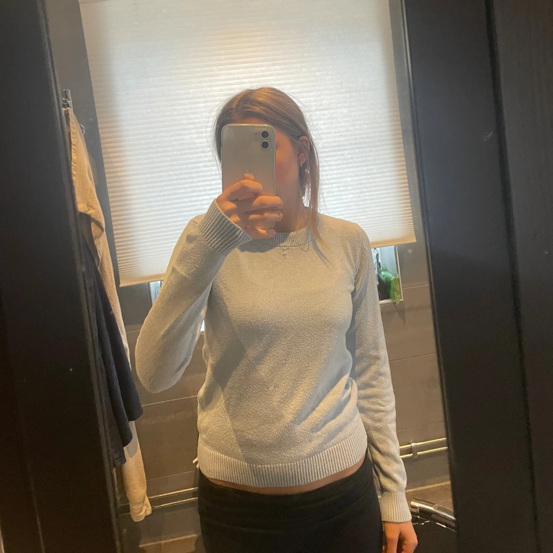 Ljusblå stickad tröja Soyaconcept