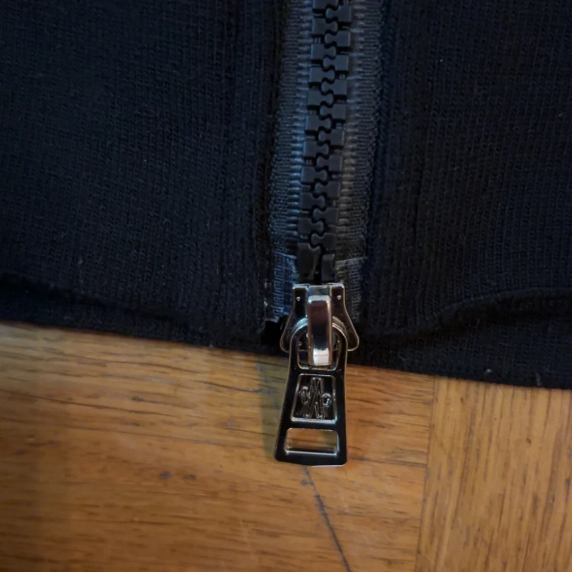 Svart Moncler hoodie med dragkedja - 2