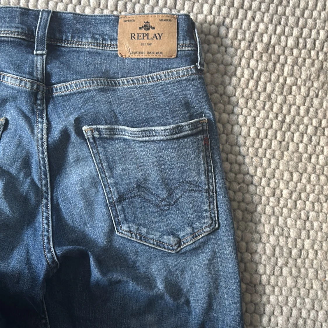 Blå Replay jeans straight fit - 2