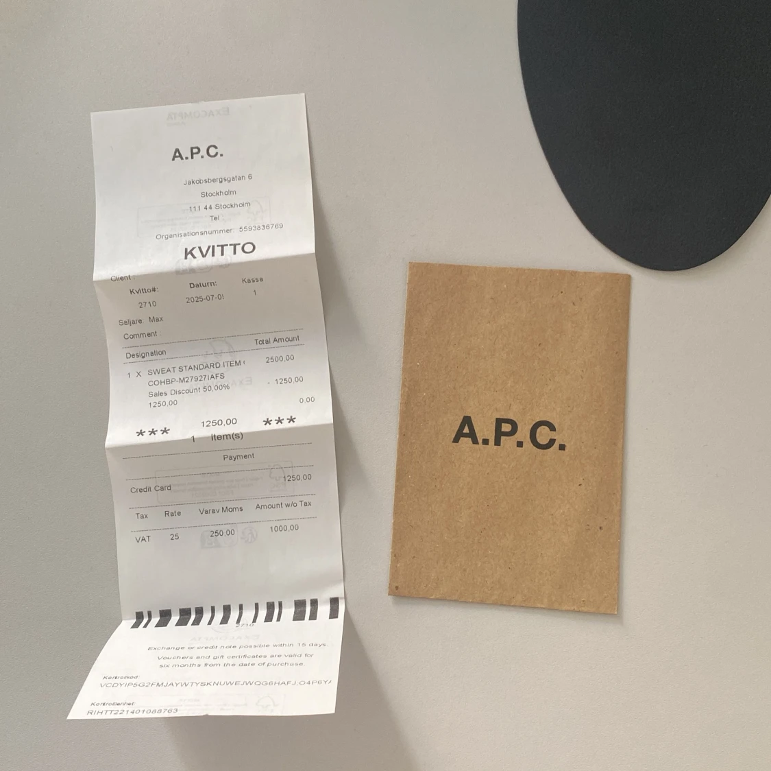 A.P.C. sweatshirt äkta - 3