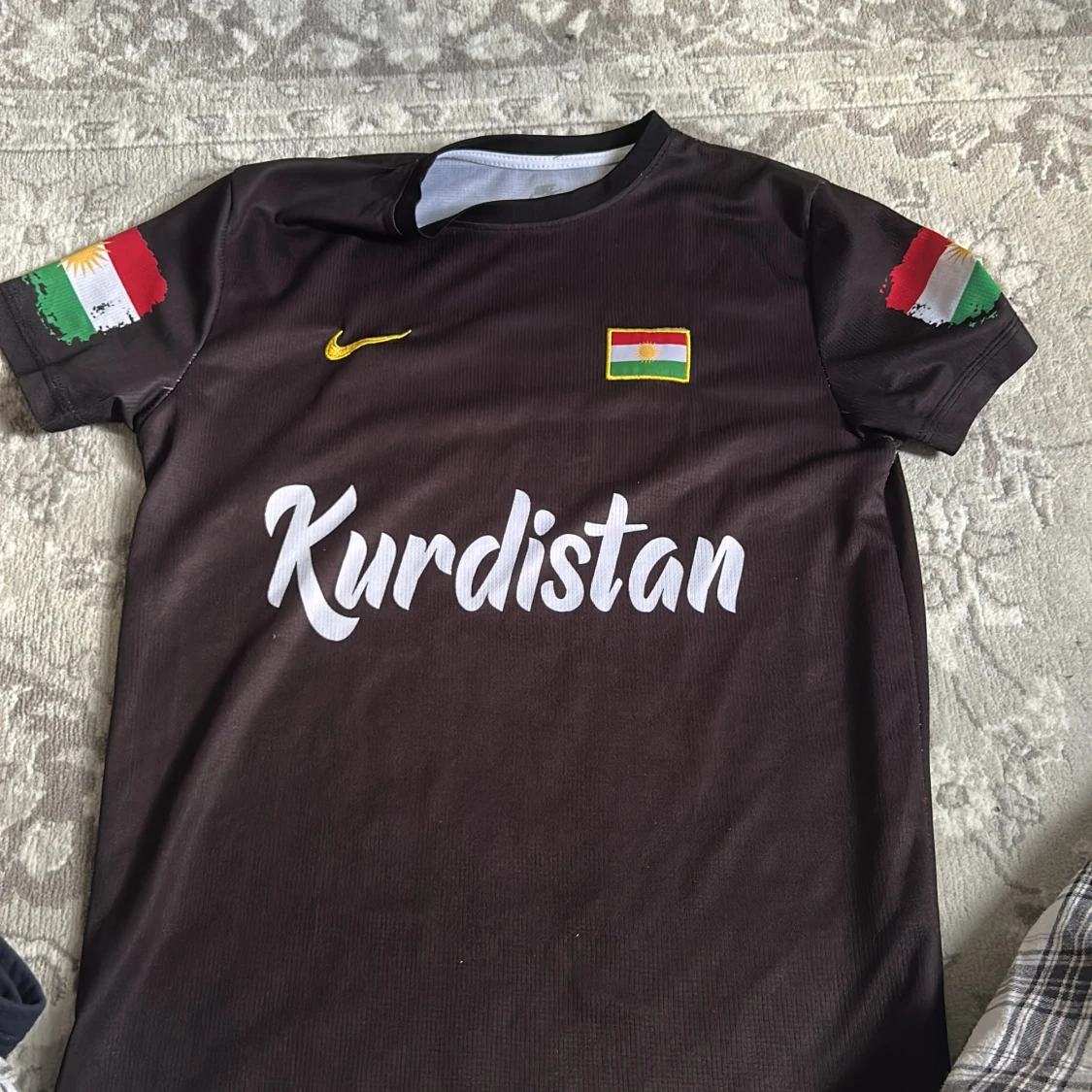 Kurdistan fotbollströja Nike svart