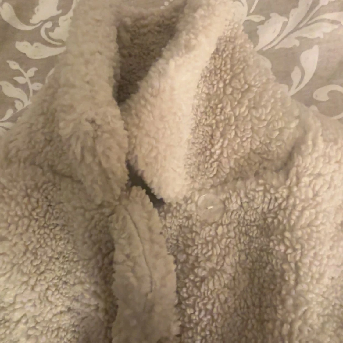 Beige teddyjacka  - 3