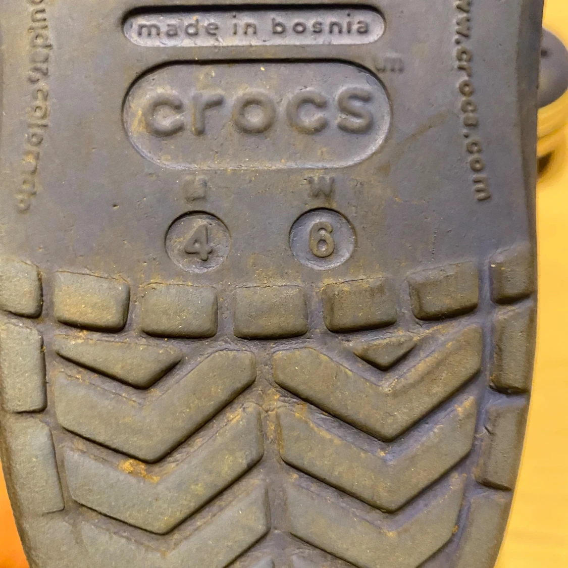 Blå Crocs sandaler med vit kant (barn) - 2