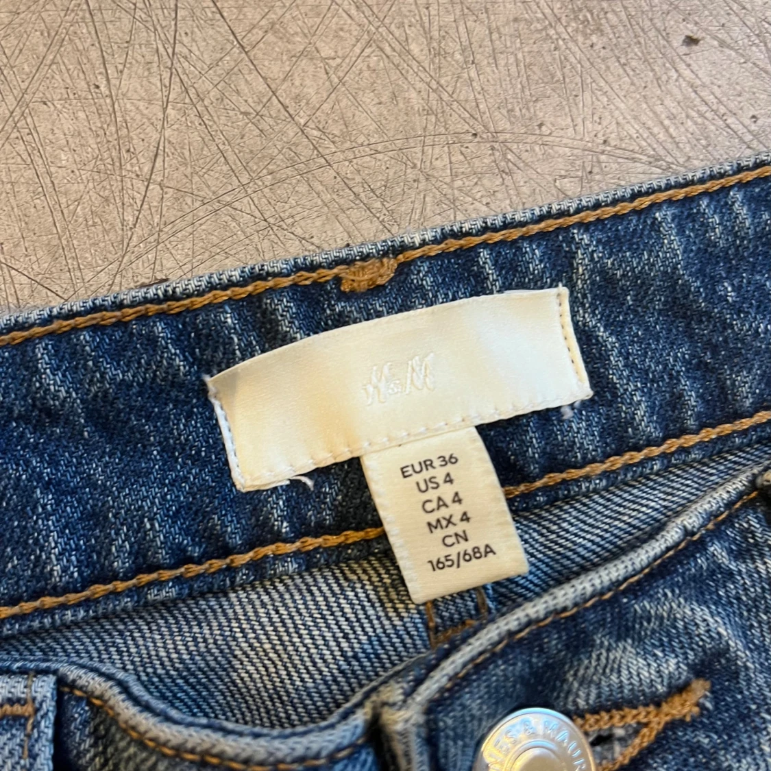 Blå wide jeans från H&M, strl 36 - 2