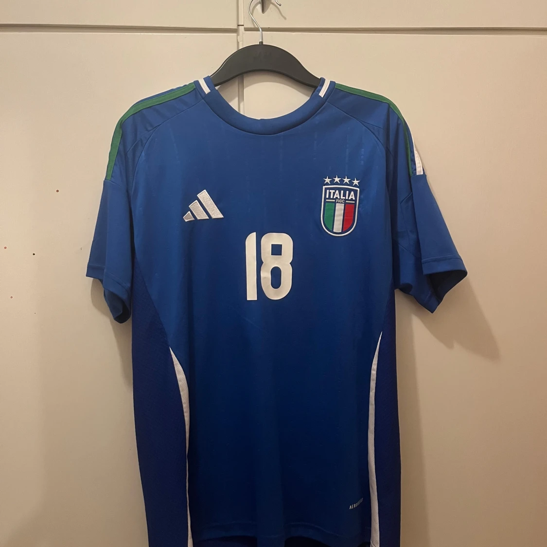 Italien Barella #18 Adidas matchtröja - 2