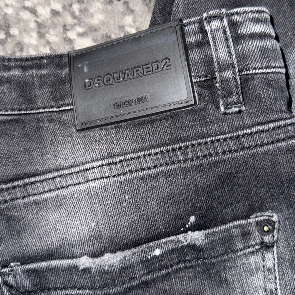 Svarta Dsquared2 jeans med slitningar - 3