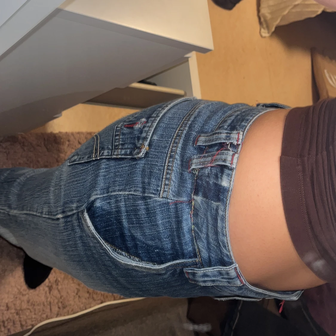 Blå bootcut jeans från Salsa  - 2