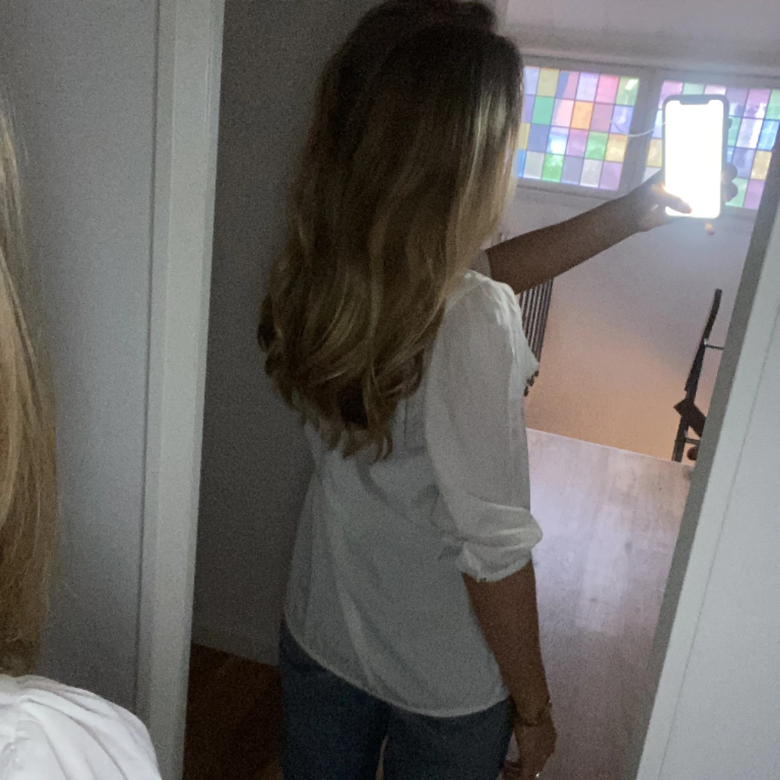 Vit volang blus🤍 - 90