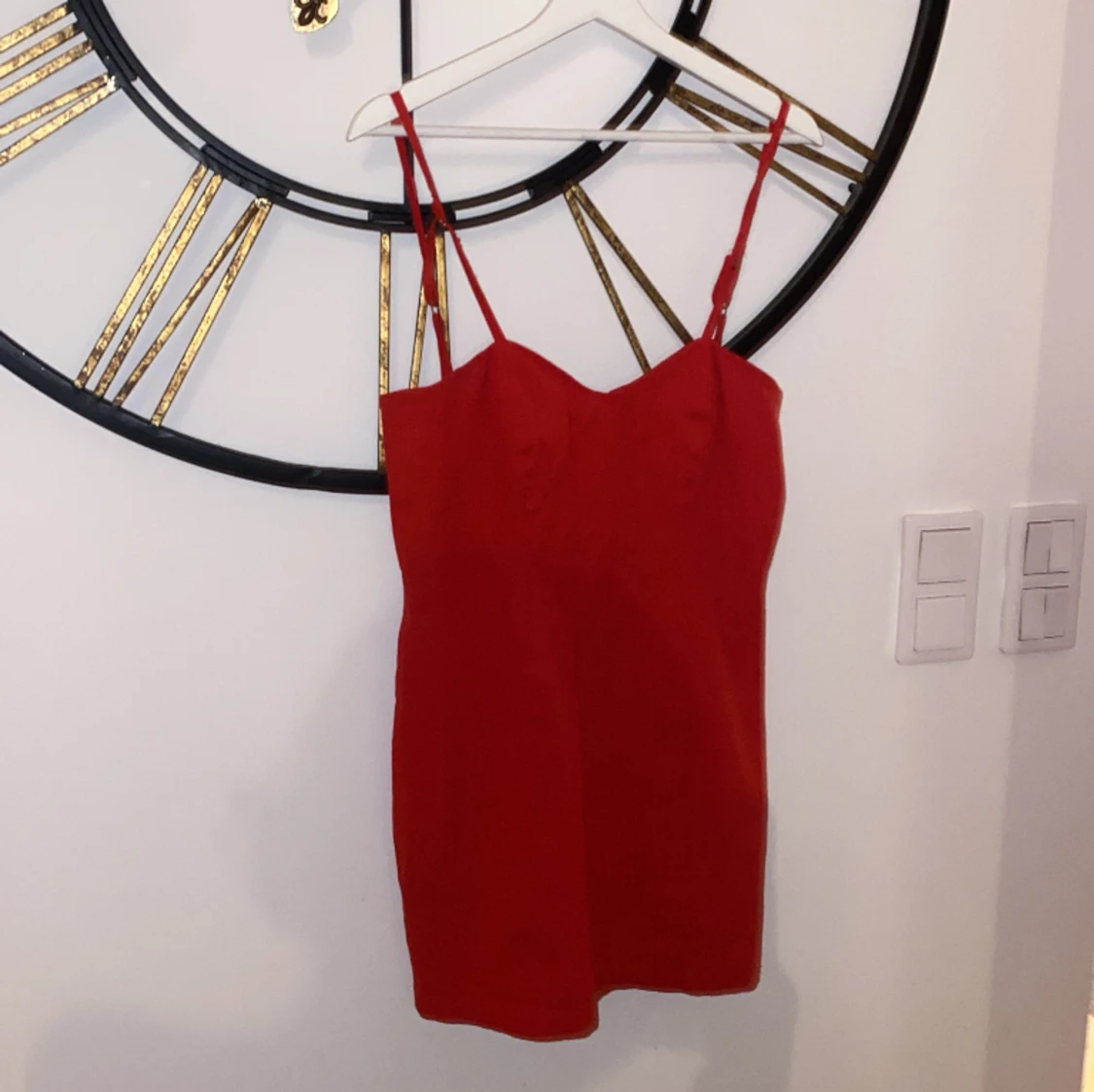 Röd sommarklänning