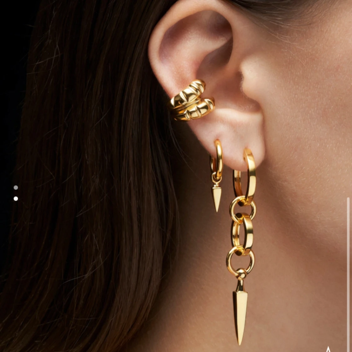 Maria Nilsdotter örhänge guld - 90