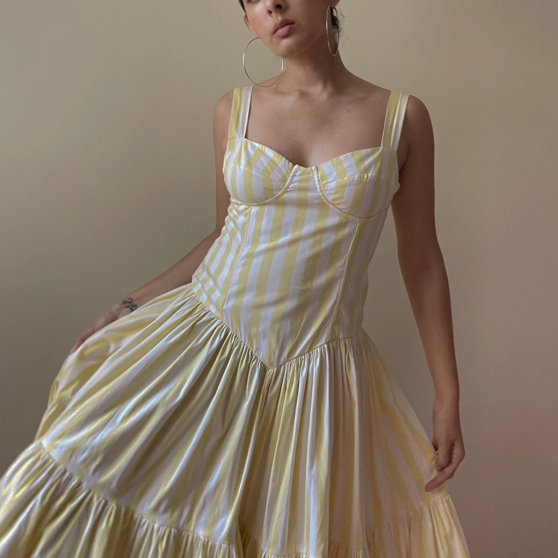 Vintage Cotton Stripe Dress