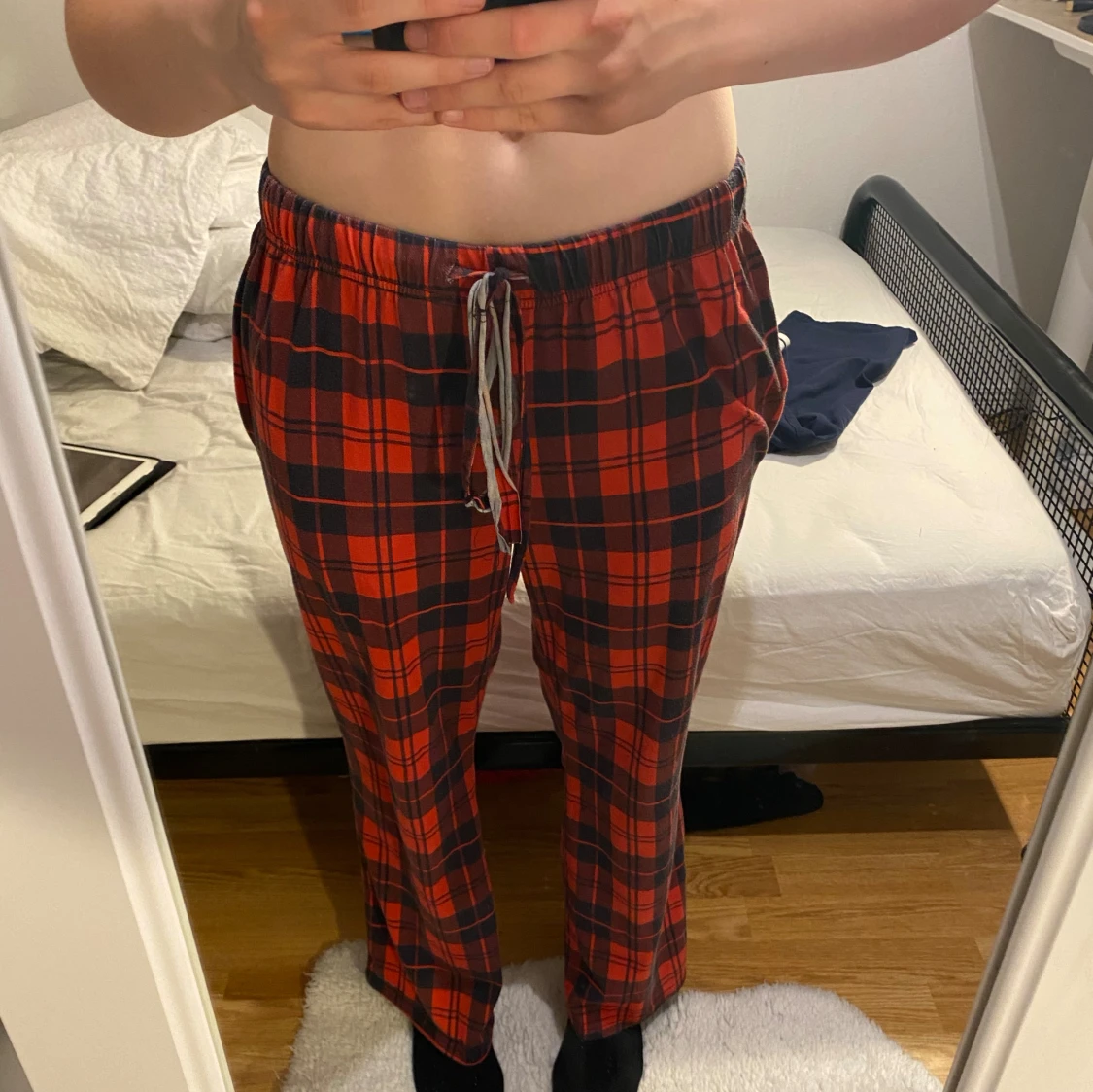 Randiga pyjamasbyxor