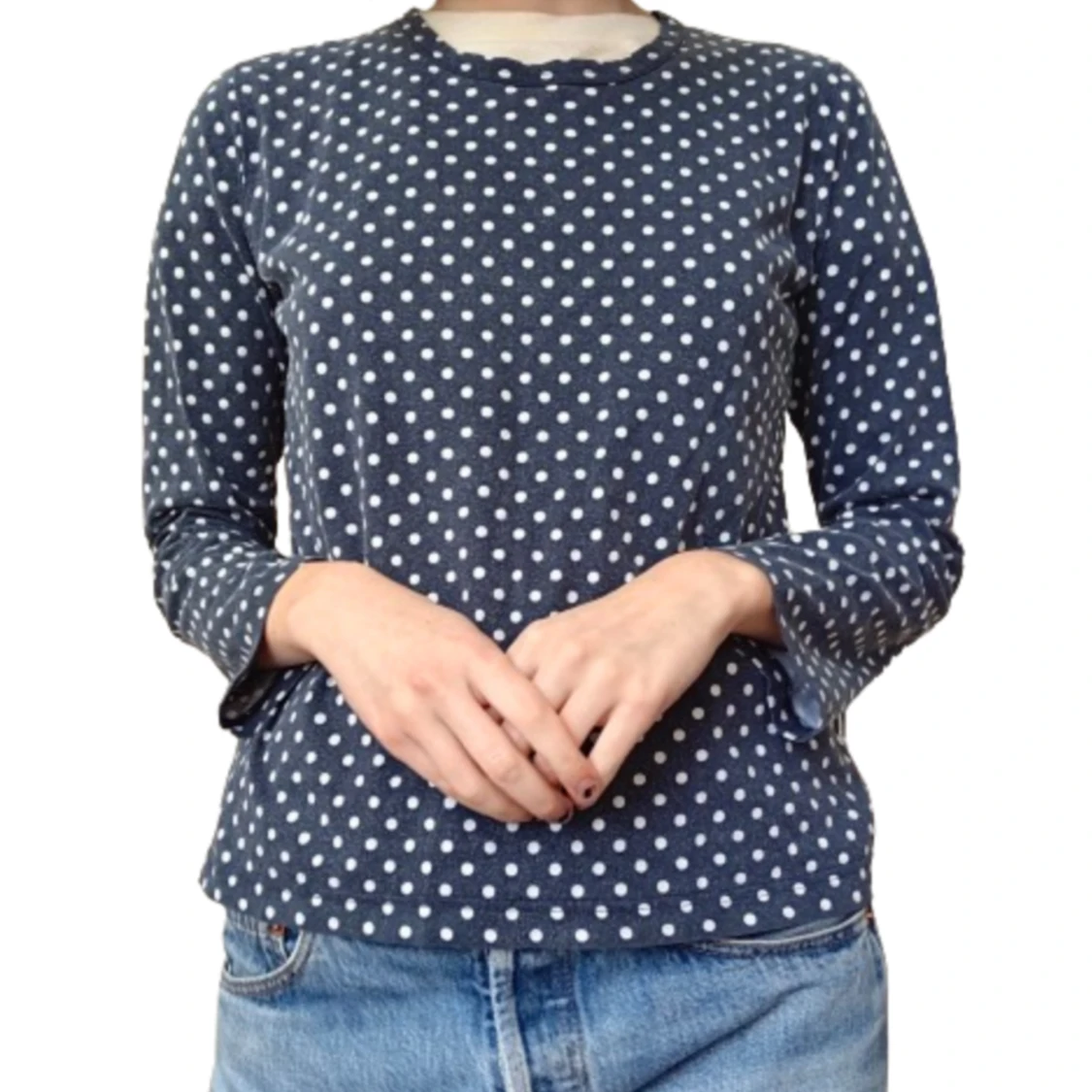 Comme des Garços prickig blå kofta - 92