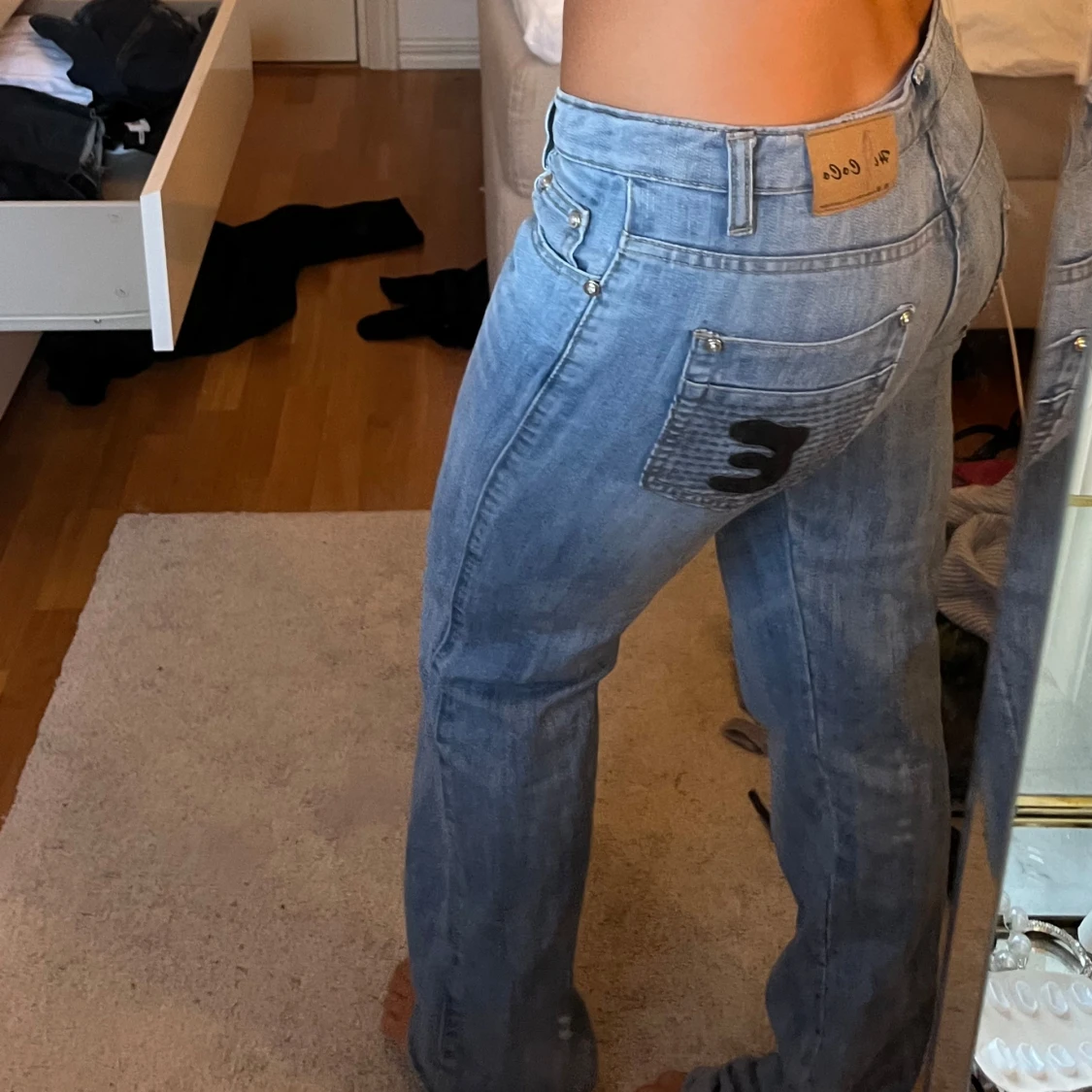 Lågmidajde jeans - 90