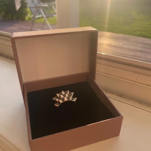 Ring från Edblad - En silverfärgad ring från Edblad med ett unikt designmönster av pyramidformade nitar. Ringen har en modern och edgy stil, perfekt för att ge en extra touch till din outfit. Jätte fräsch, säljer den eller om någon vill byta den mot en guld i samma storlek.