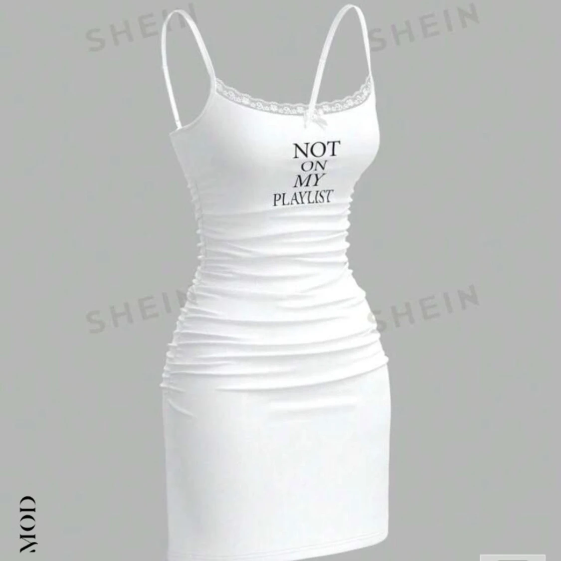 Söt vit klänning - 92