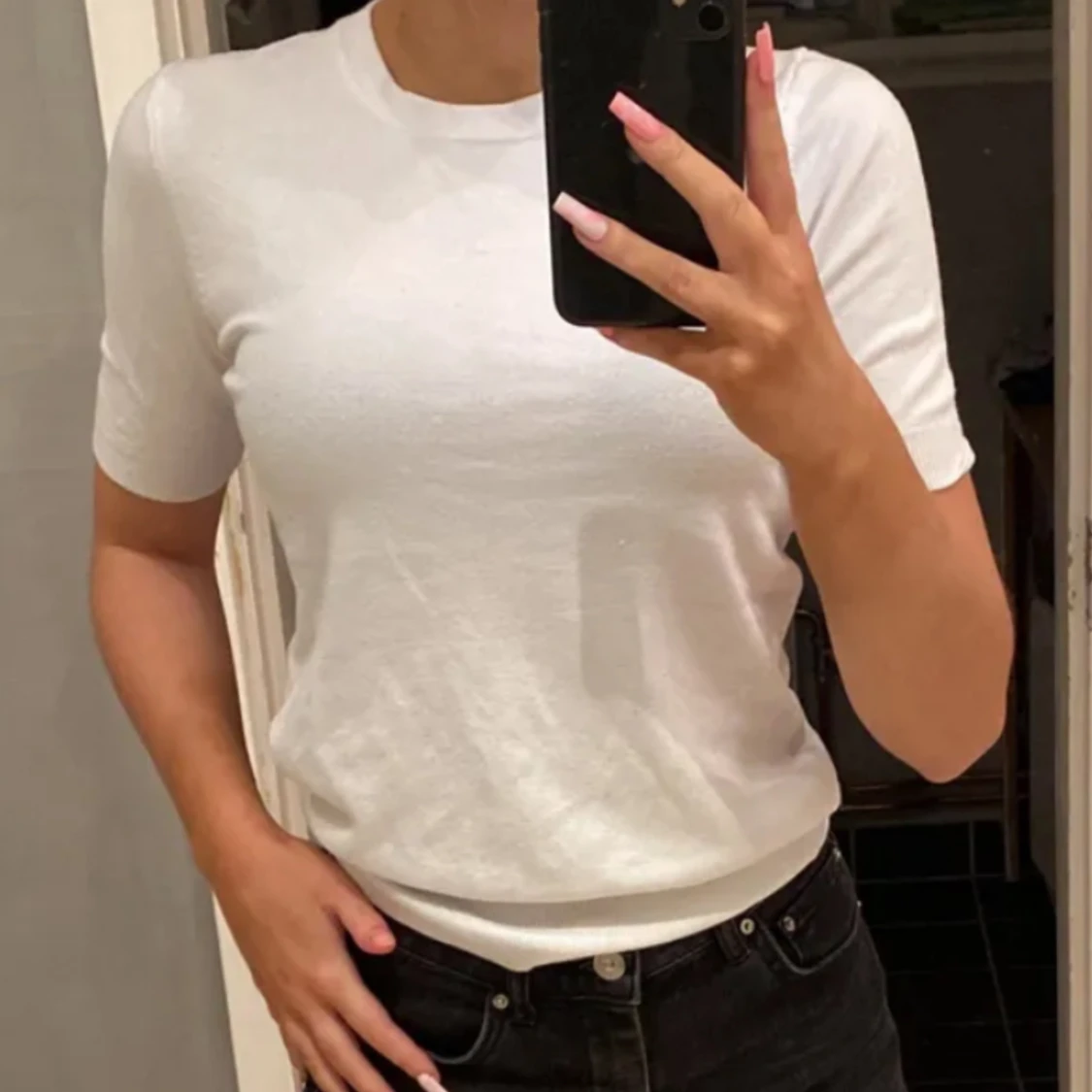 Vit Zara tröja - 90