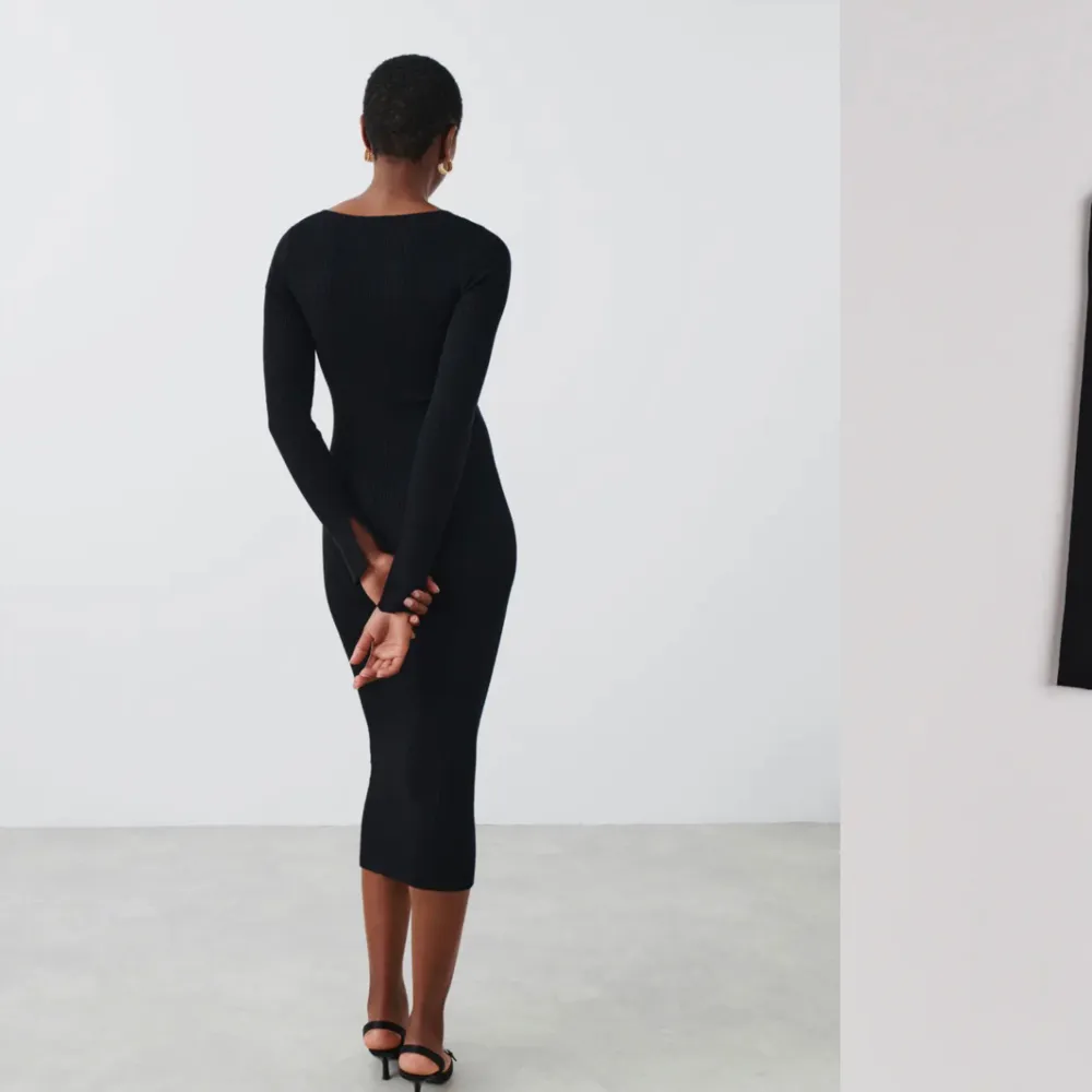 SÖKER den här knitted midi klänningen i svart från Gina Tricot helst stl XXS eller XS. Hör gärna av er om ni vill sälja!🤍. Klänningar.