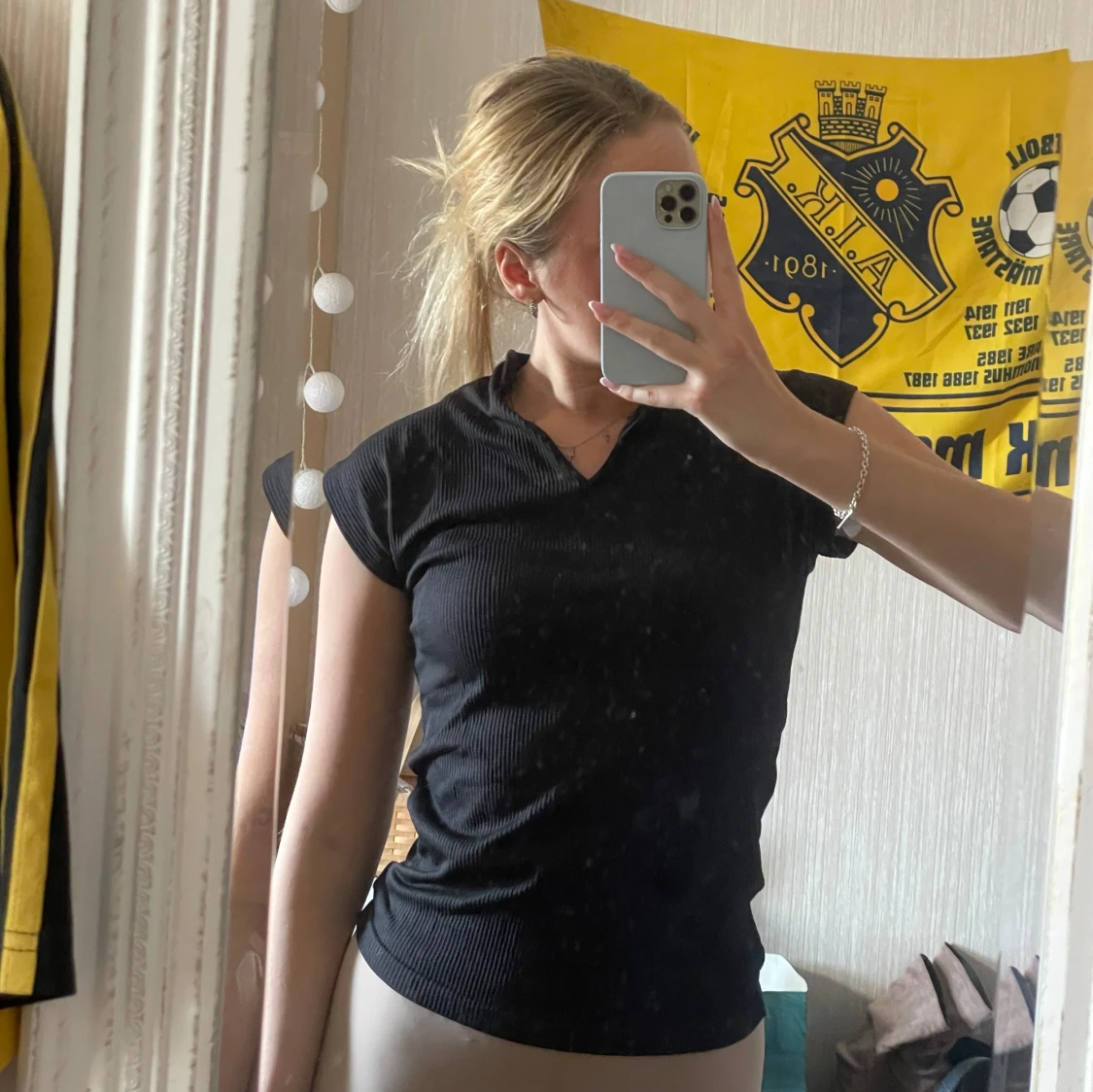 Svart tränings tröja