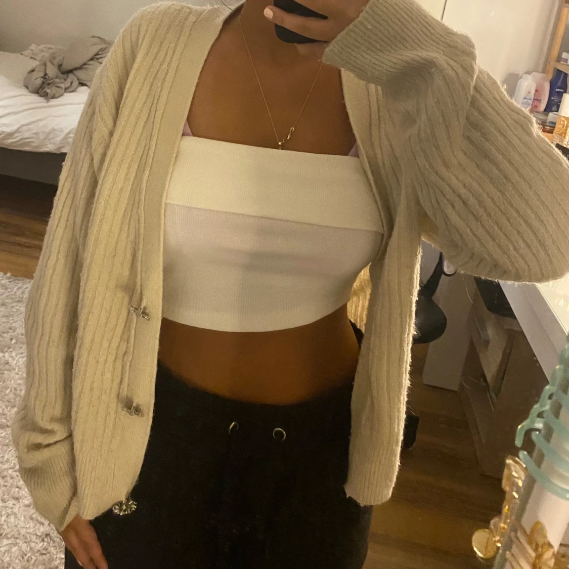 Stickad cardigan  - 90