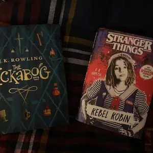 böcker - stranger things rebel robin och the ickabog 50kr styck, 80 för båda :)