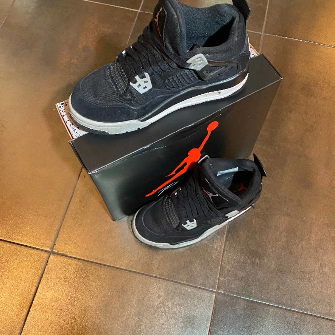 Jordan 4 black Canvas - 91