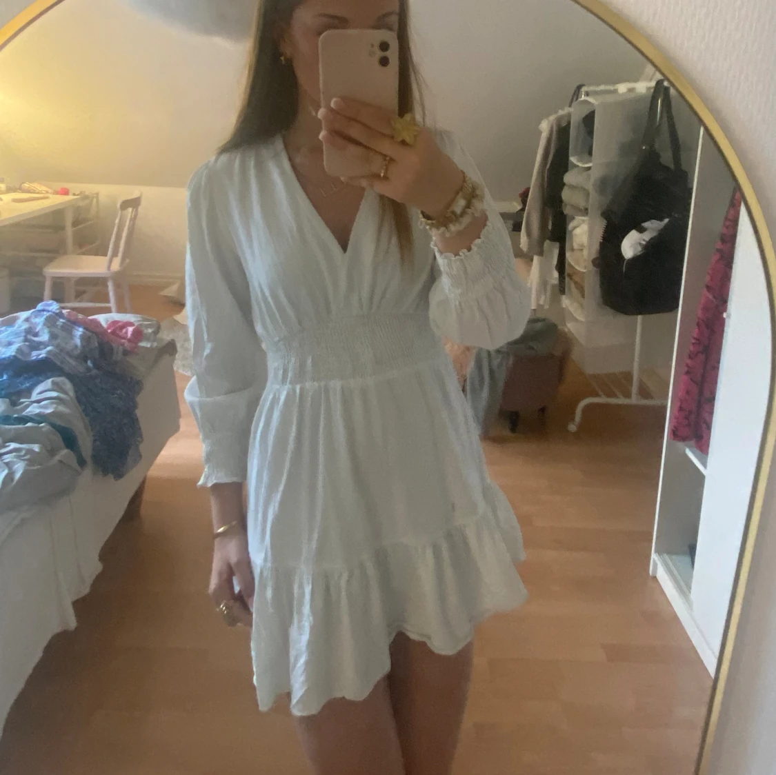 Vit zara klänning  - 91