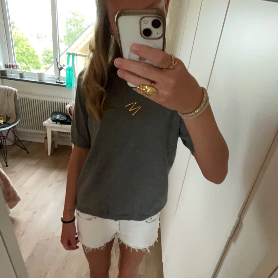 Stickad t-shirt - 90