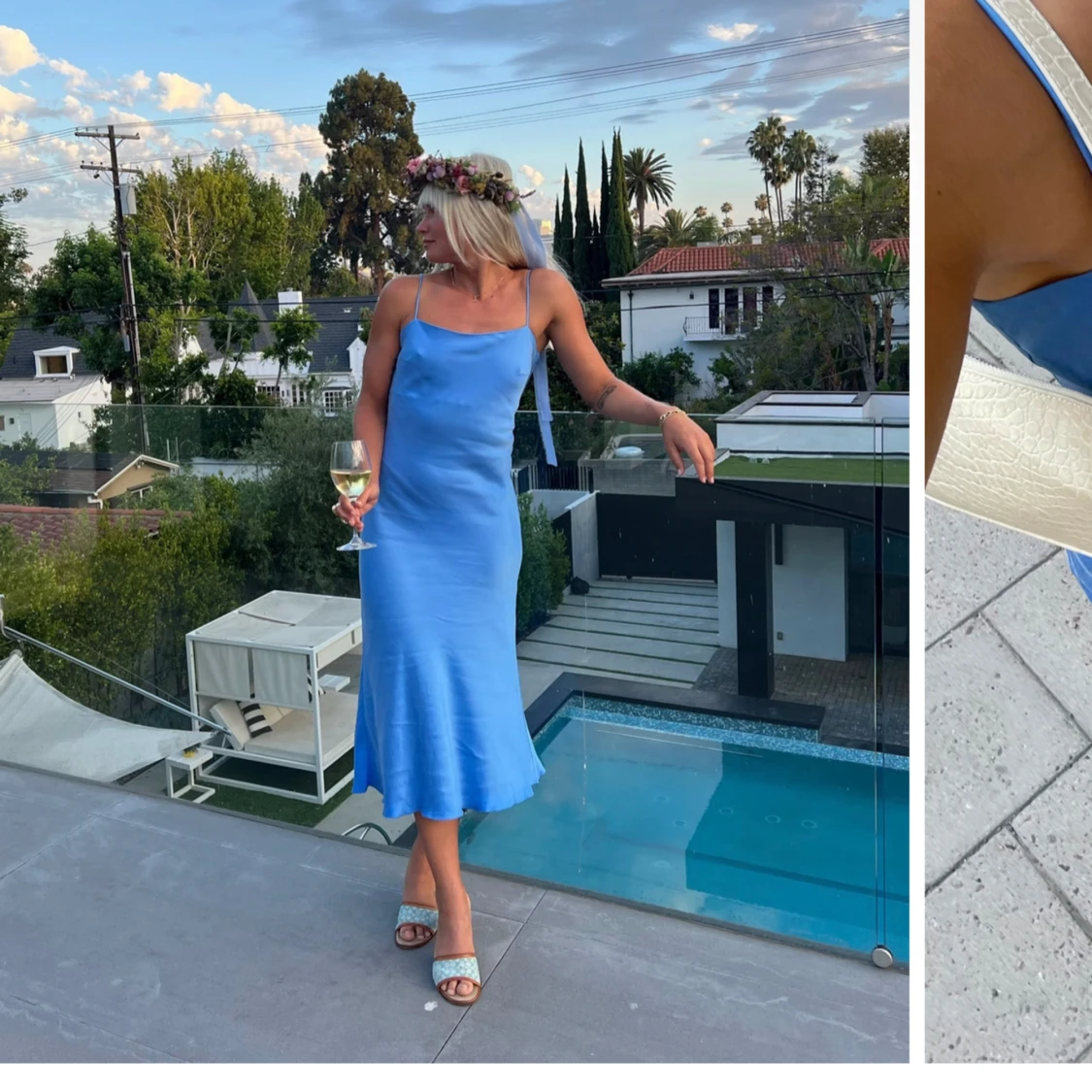 Dream Dress Midi Sky från Djerf Avenue