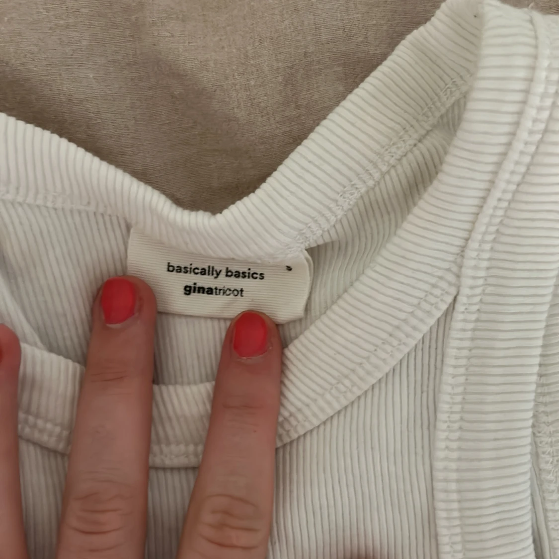 Basic vitt linne - 90