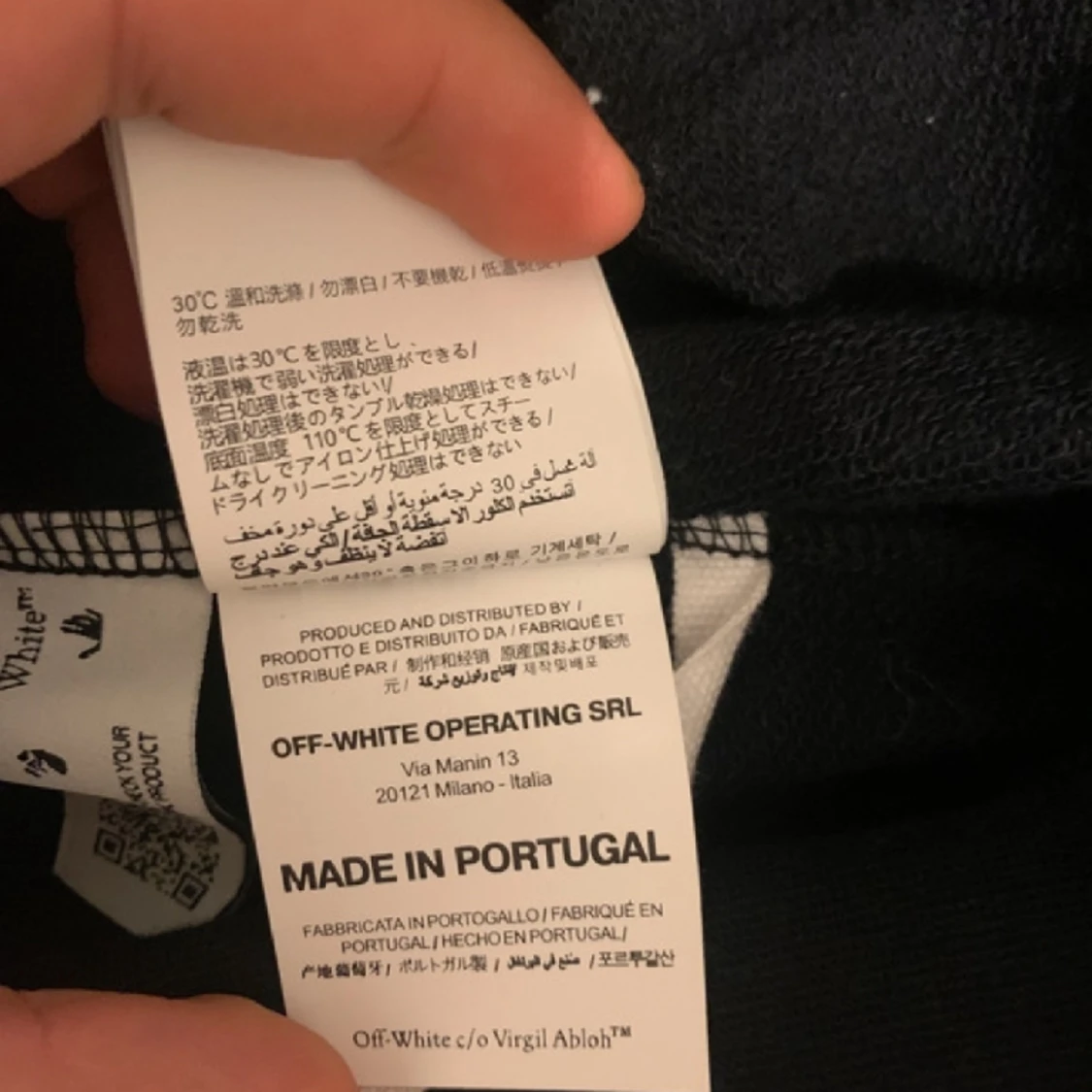 Äkta off-white hoodie  - 91