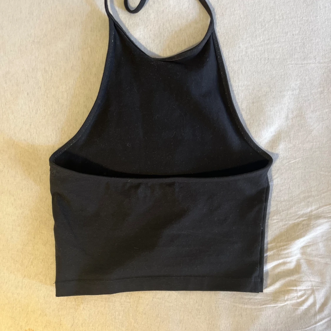 Svart knytt topp  - 90