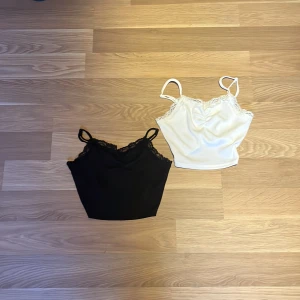 Spets linne  - 2st svar och vitt spets linne som man får i en duo är i bra skick helt oanvänd 💞